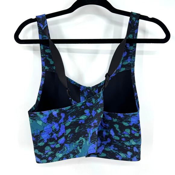 Knix Catalyst Front Zip Sports Bra 7+ Wireless Maximum Support Blue Green XXL XL - Picture 4 of 6